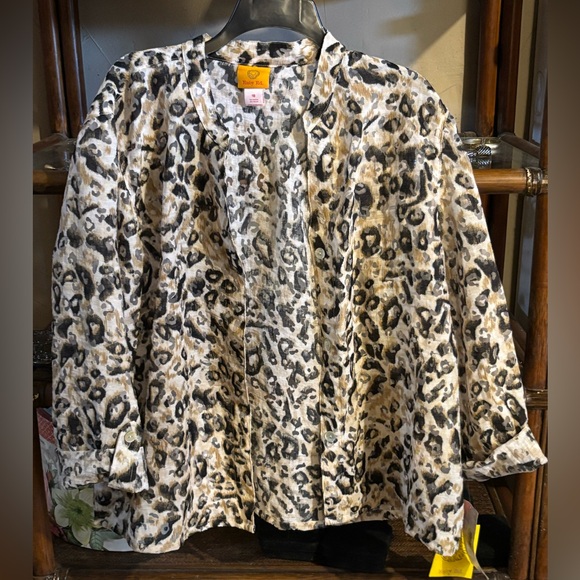 Ruby Rd. Animal Print Women's Blazer - Picture 1 of 6